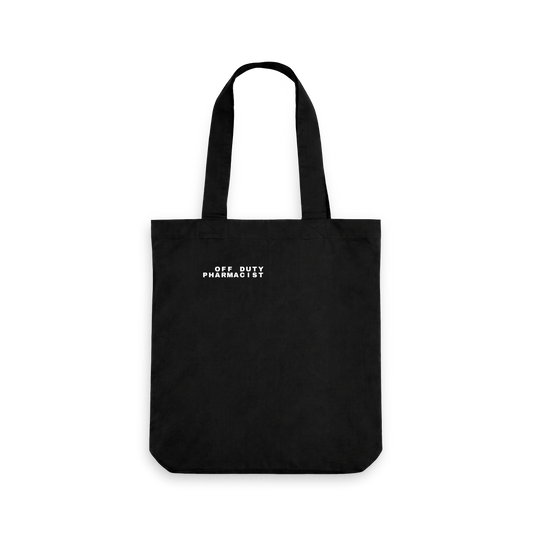 Black Printed Bag Front