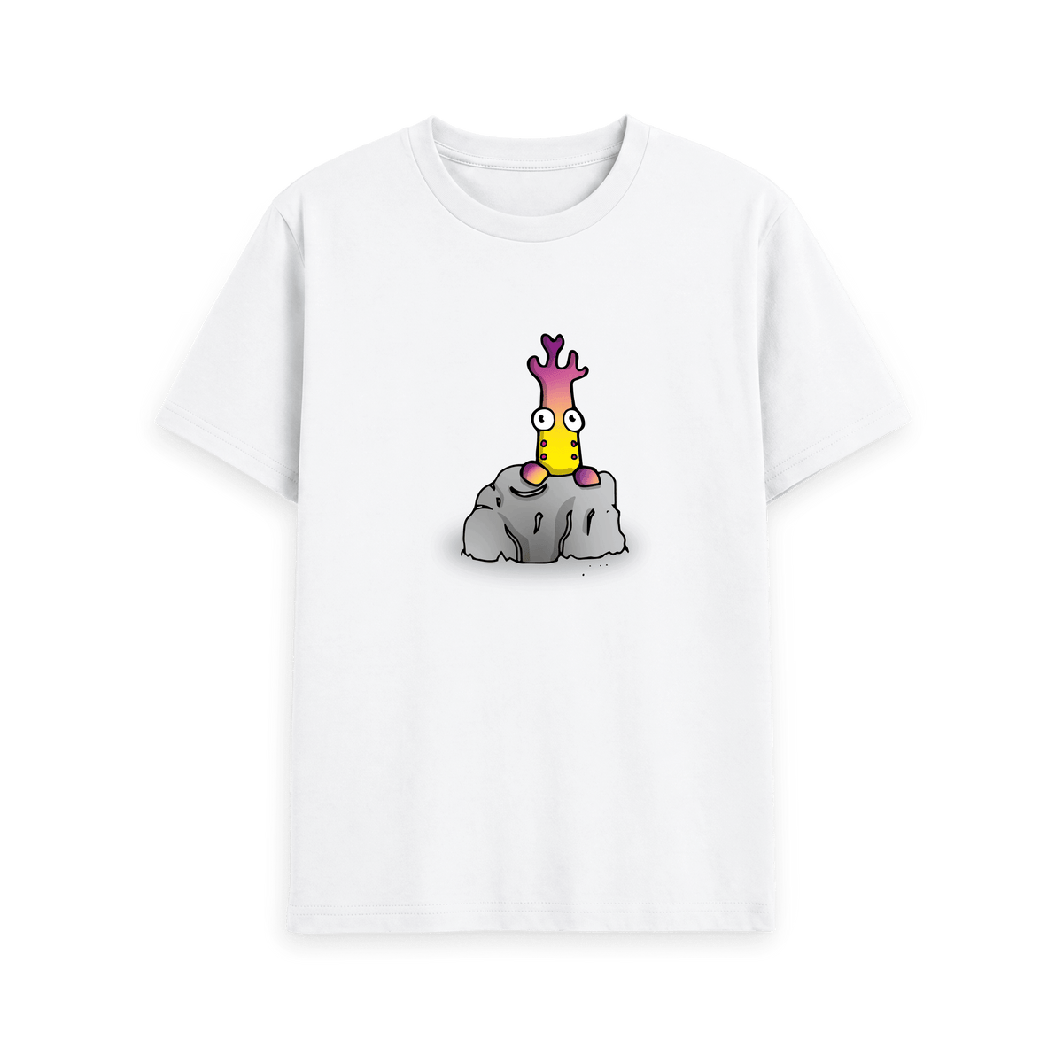 White Printed T-shirt Front