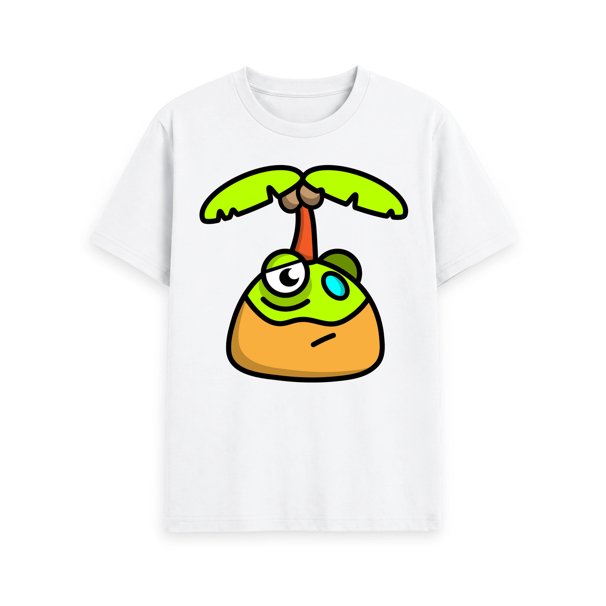 White Printed T-shirt Front