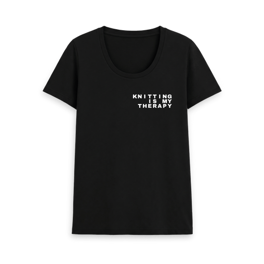 Black Printed T-shirt Front