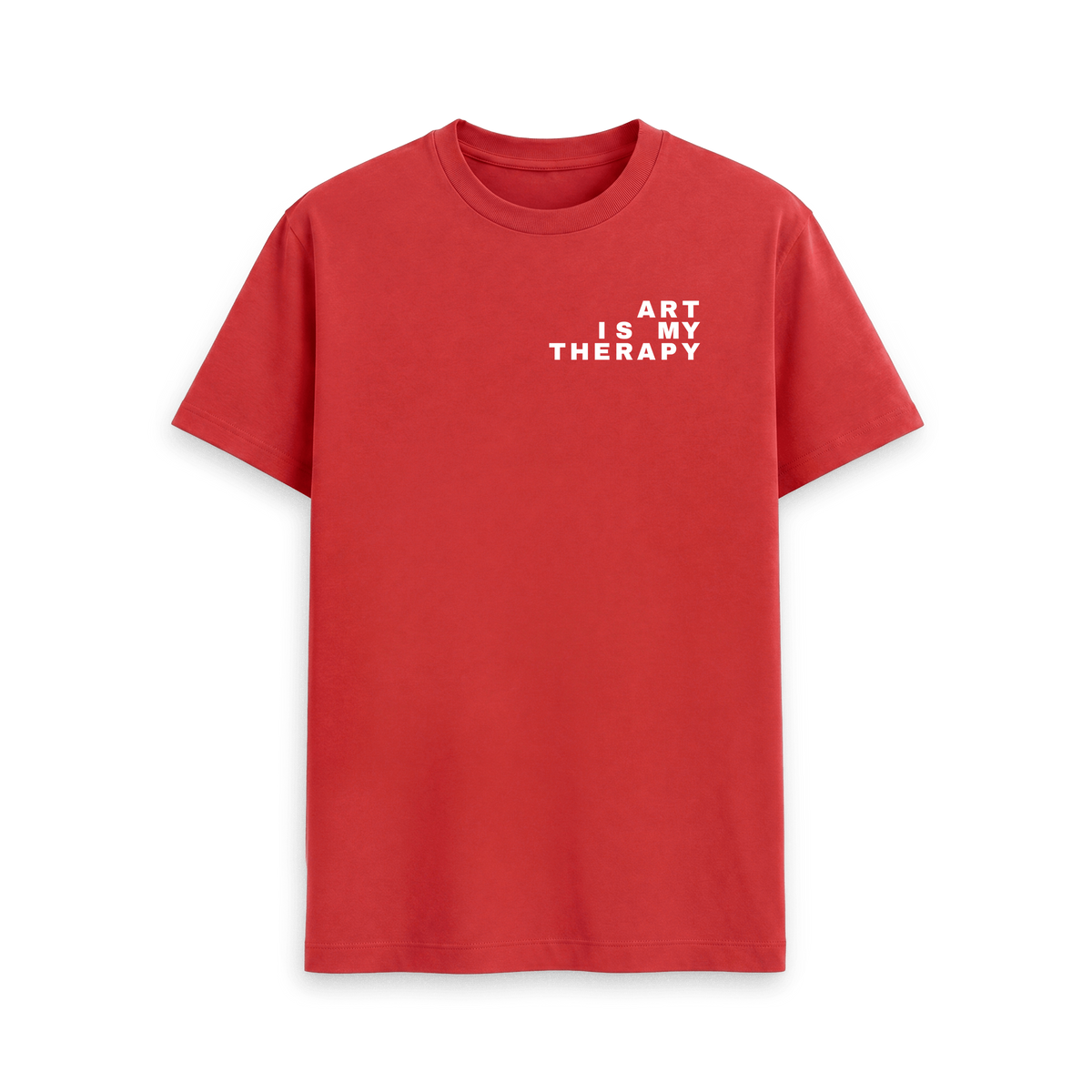 Red Printed T-shirt Front