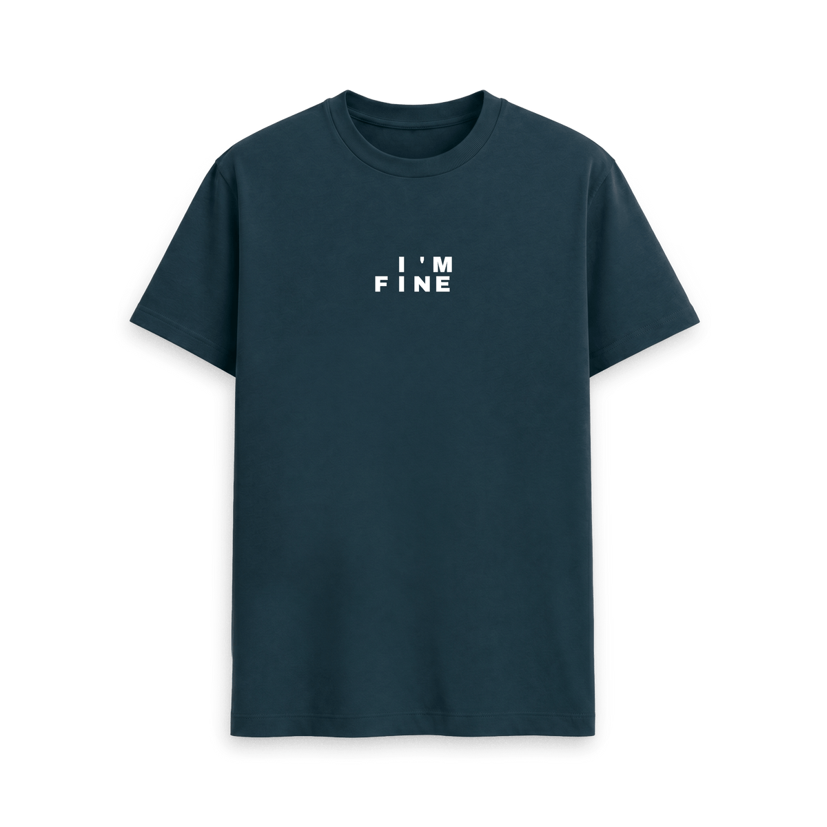 Denim Blue Printed T-shirt Front