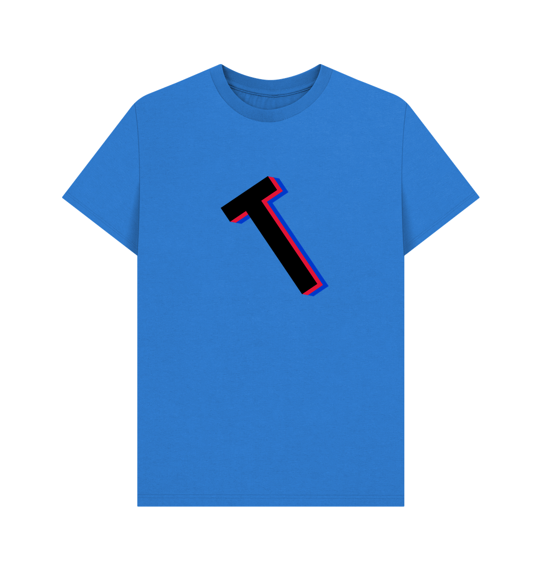 Bright Blue Organic Cotton Men's T-Shirt T