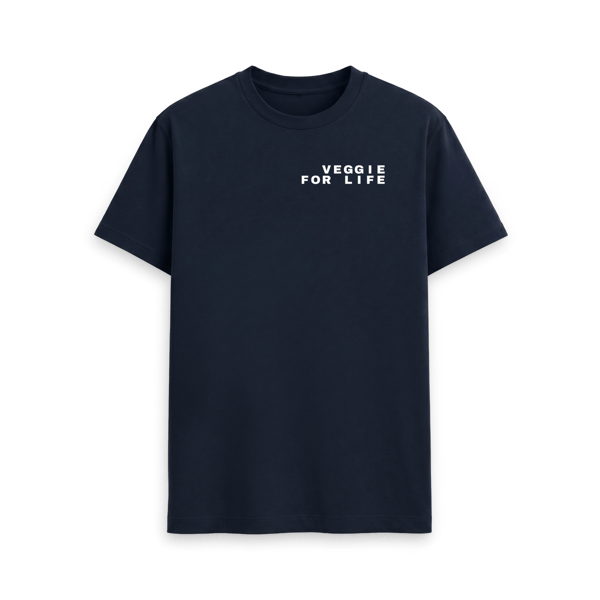 Navy Blue Printed T-shirt Front