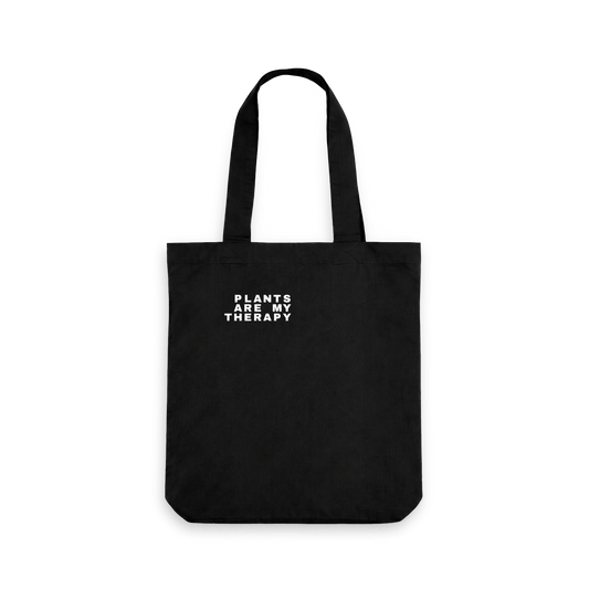 Black Printed Bag Front