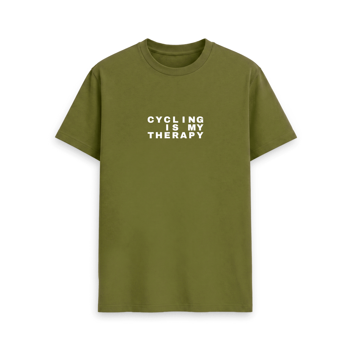 Moss Green Printed T-shirt Front