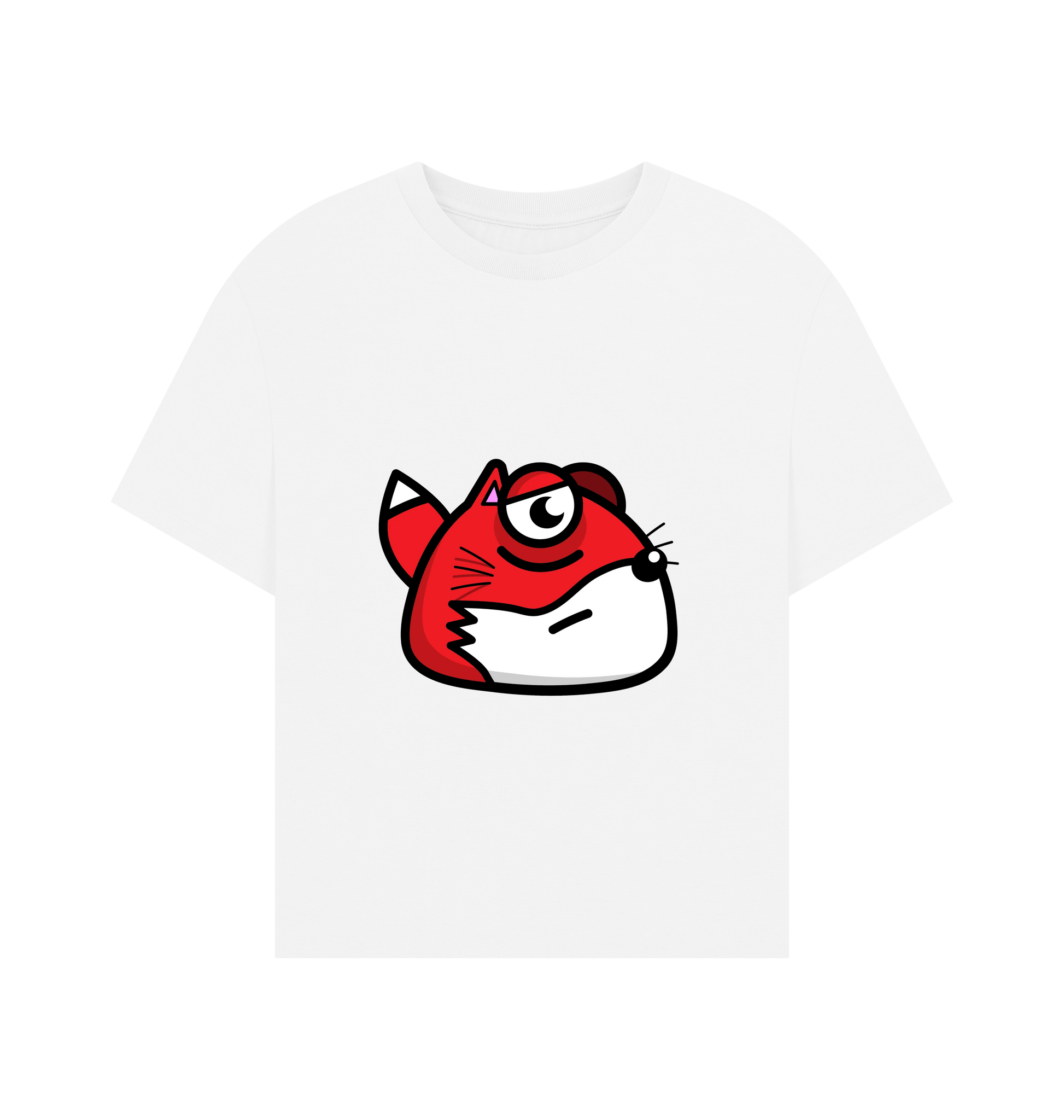 White Printed T-shirt Front