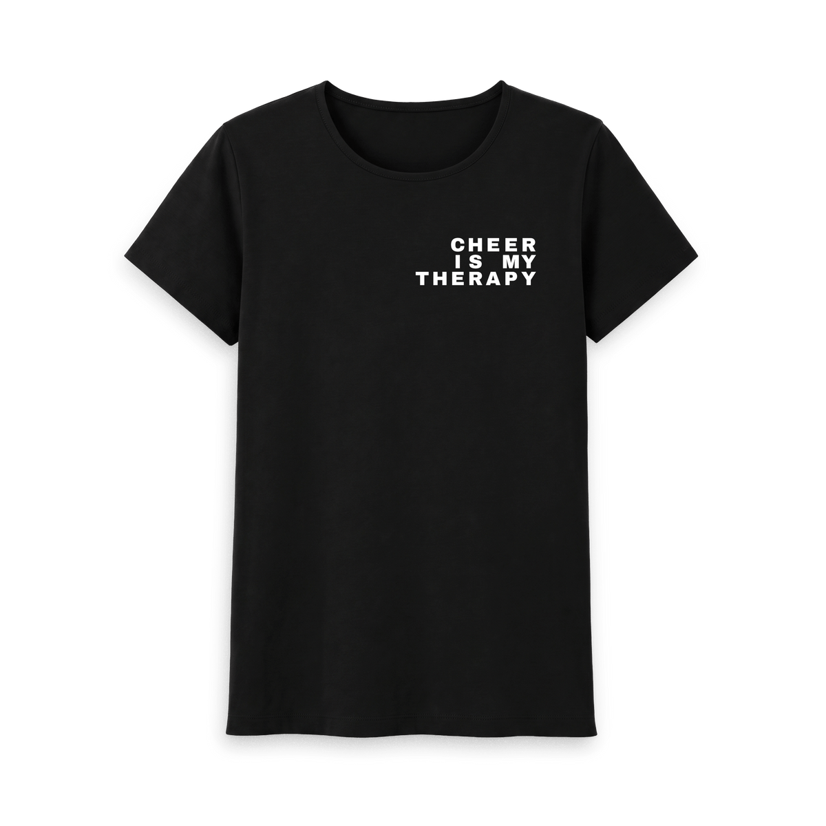 Black Printed T-shirt Front