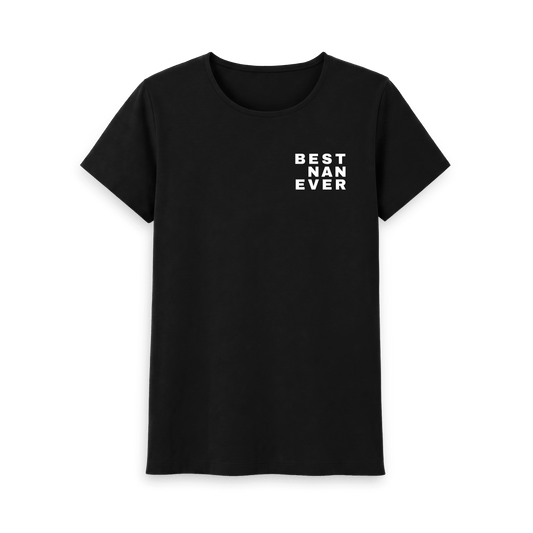 Black Printed T-shirt Front