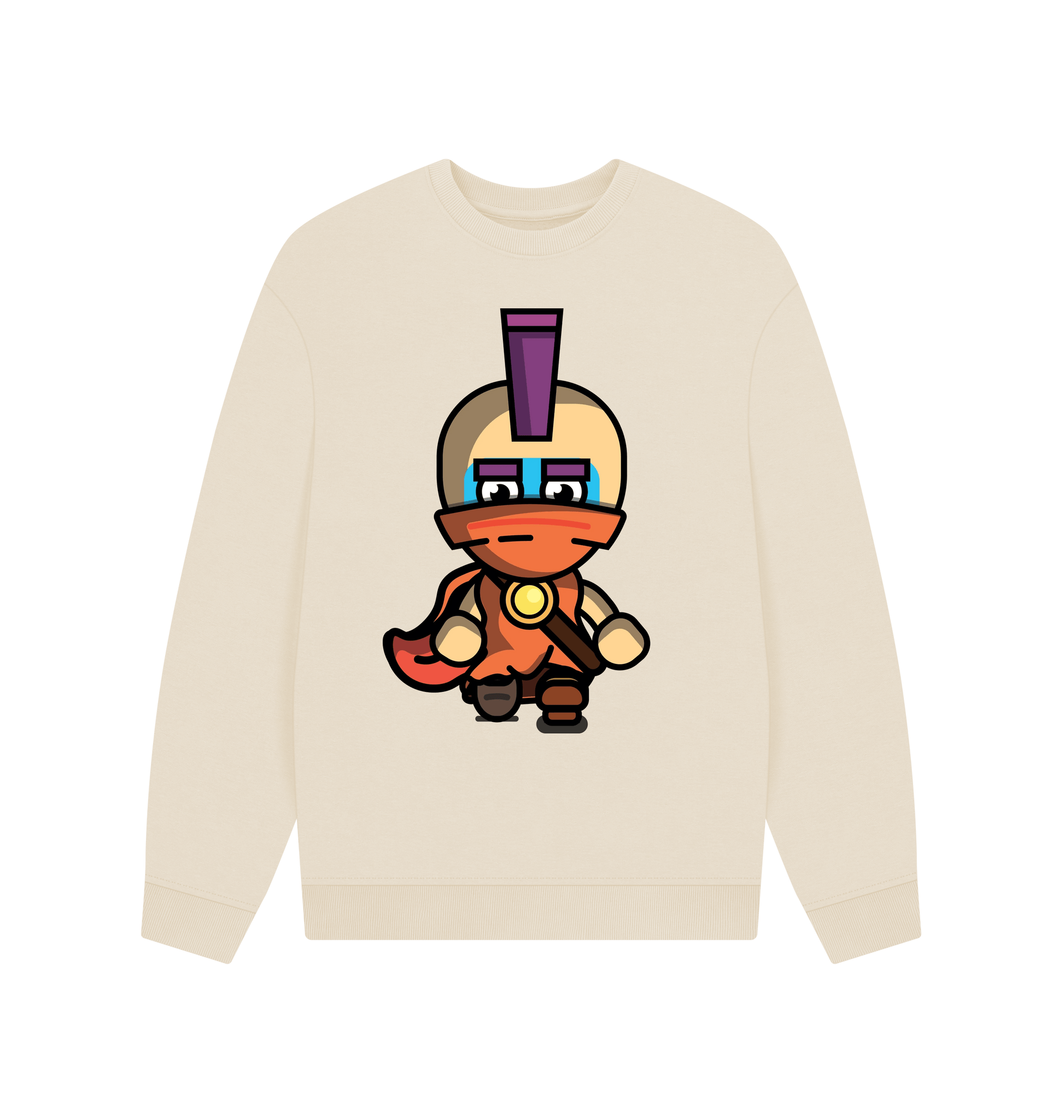 Oat Printed Sweater Front