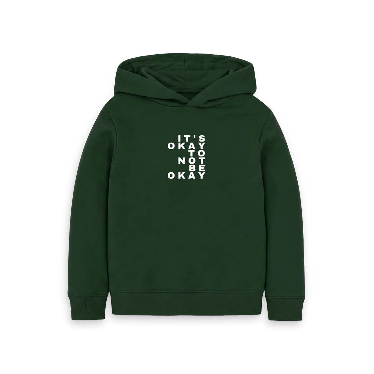 Evergreen Printed Kids Hoodie Front