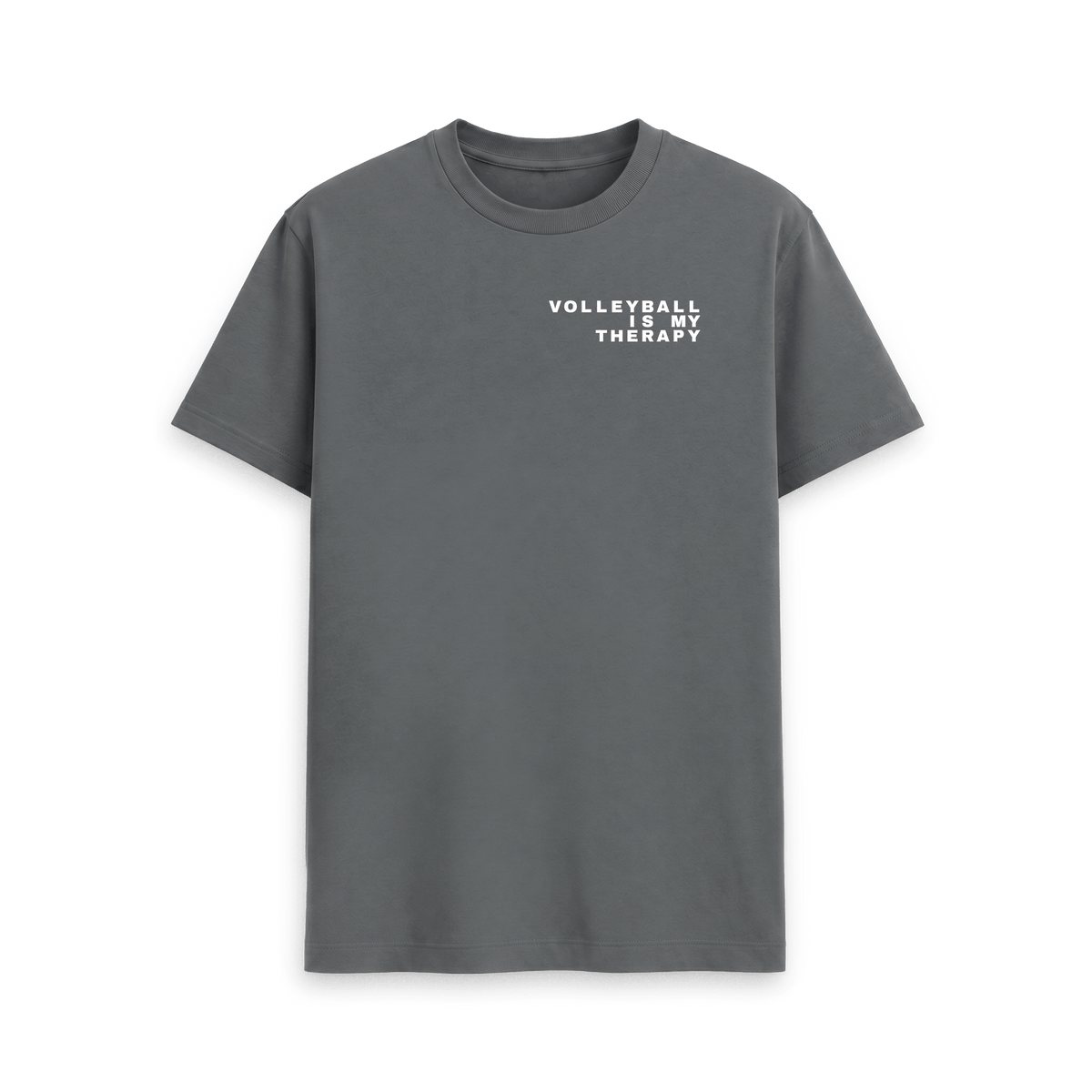 Slate Grey Printed T-shirt Front