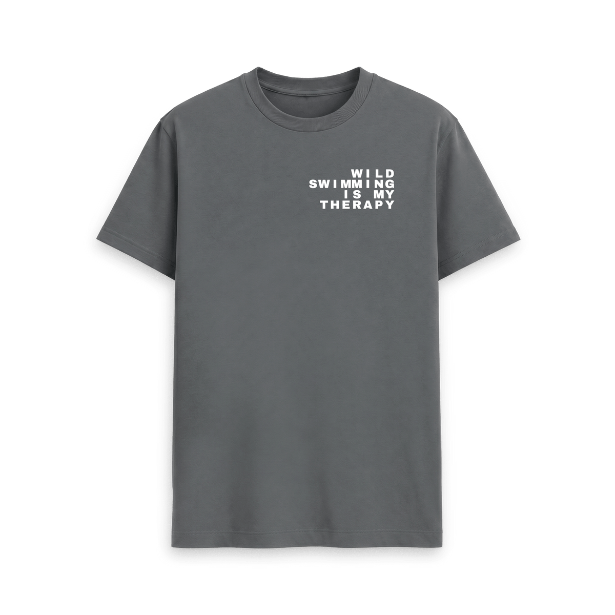 Slate Grey Printed T-shirt Front