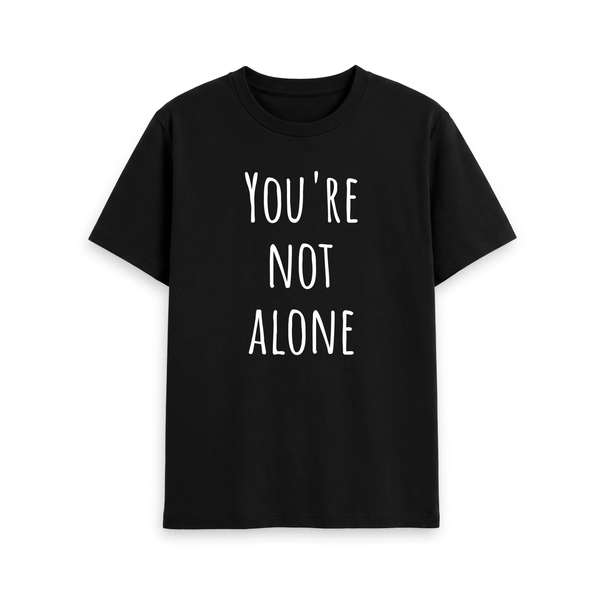 Black Printed T-shirt Front