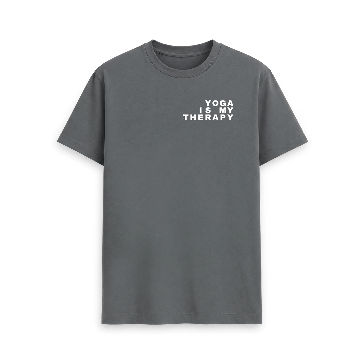 Slate Grey Printed T-shirt Front