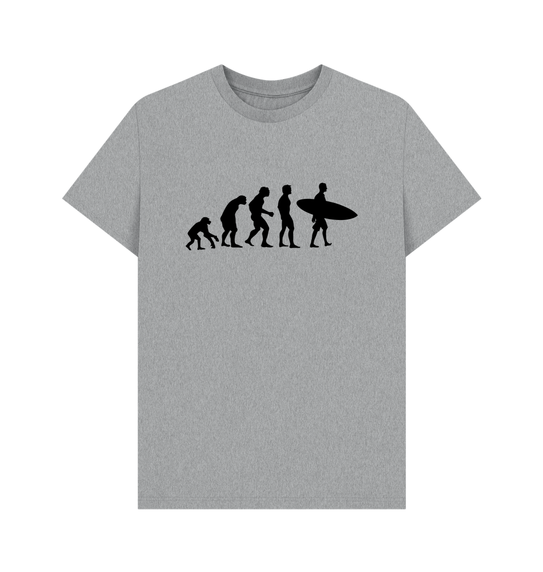 Athletic Grey Organic Cotton Men's Evolution Surf T-Shirt