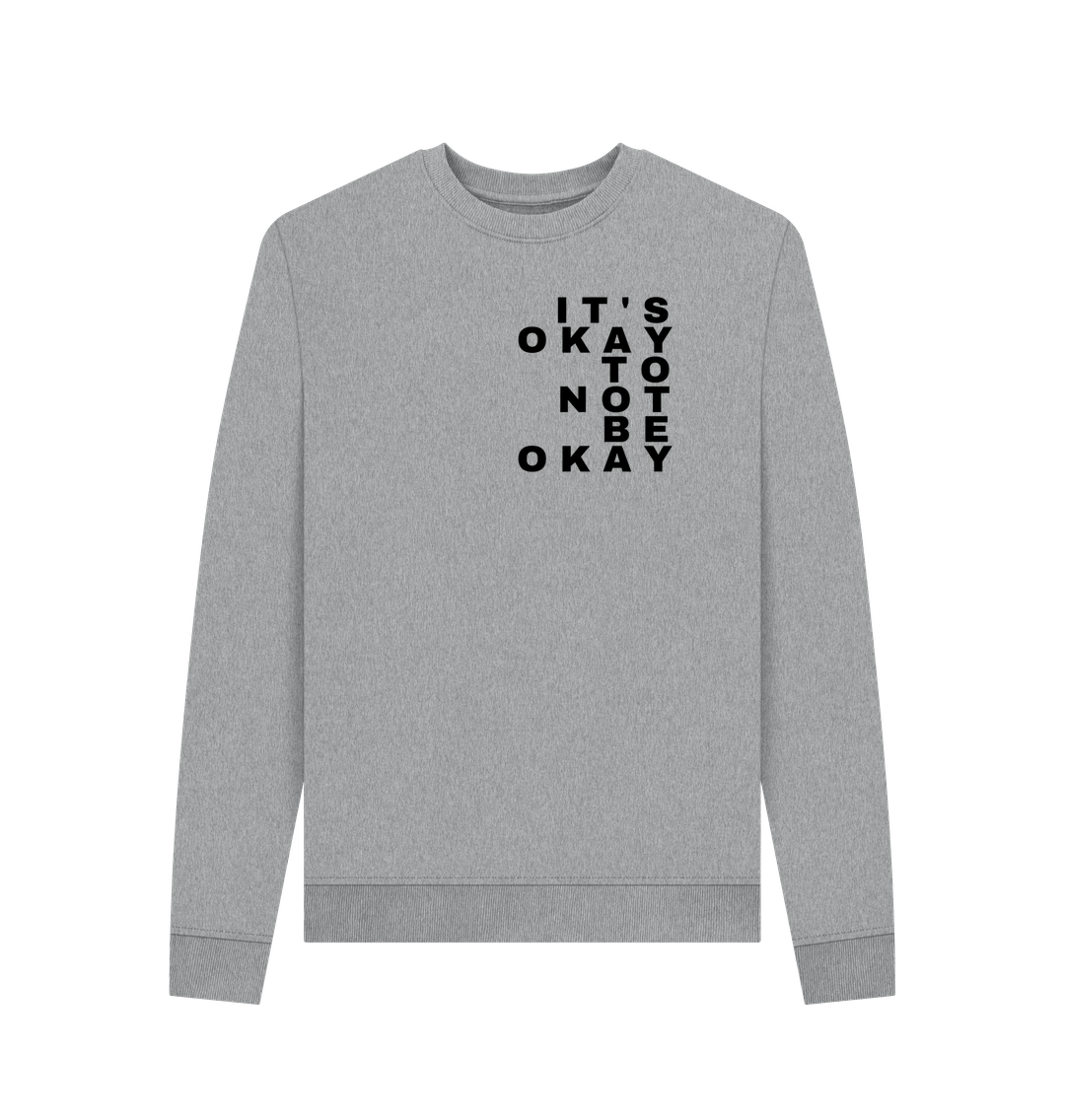 Light Heather Printed Sweater Front