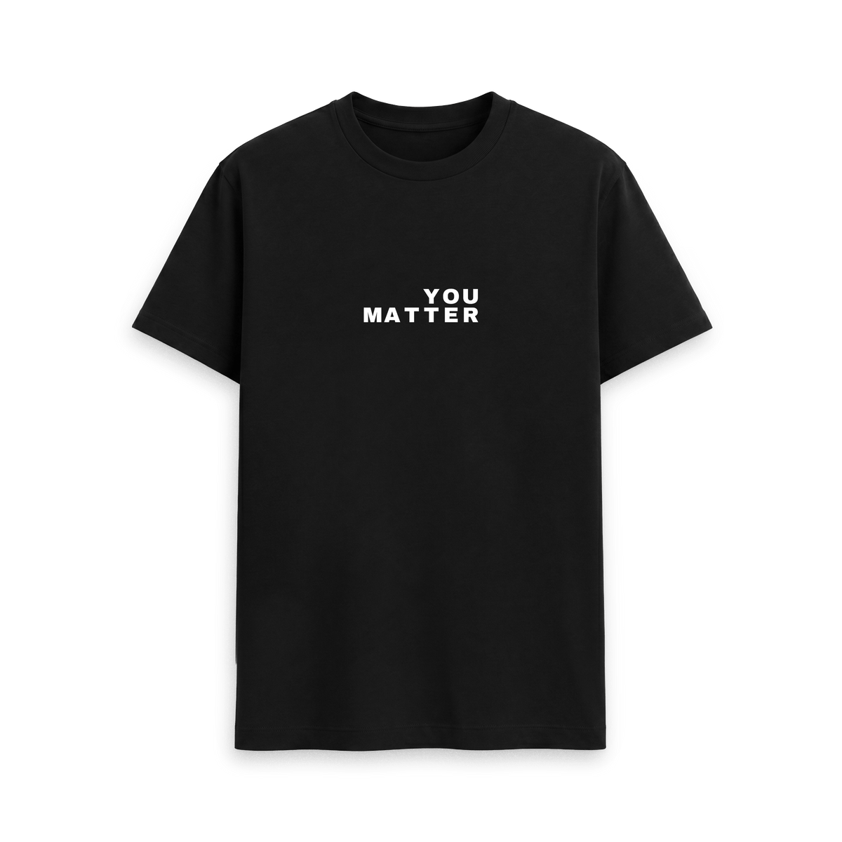 Black Printed T-shirt Front