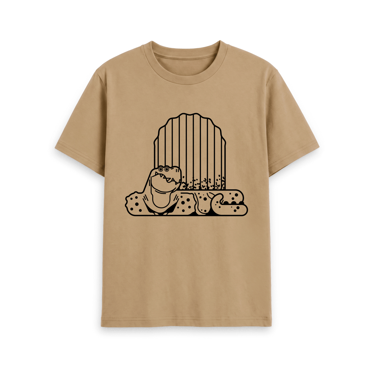 Sand Printed T-shirt Front