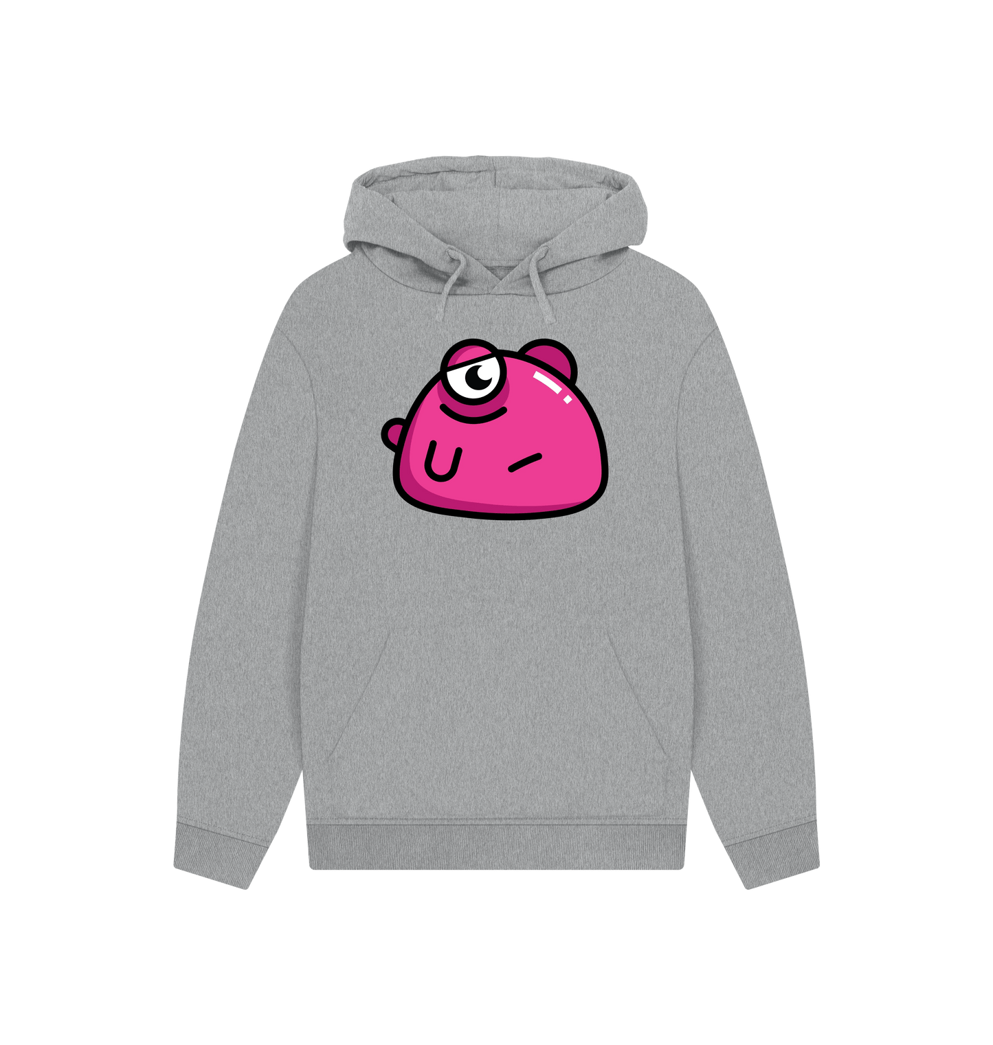 Athletic Grey Printed Hoody Front