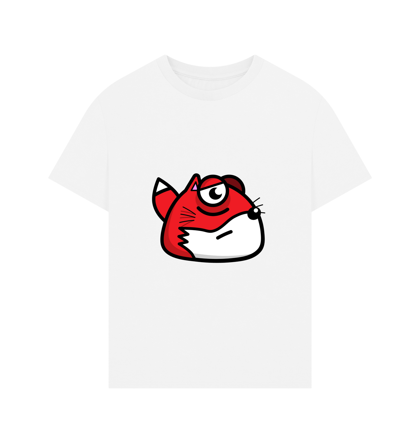 White Printed T-shirt Front