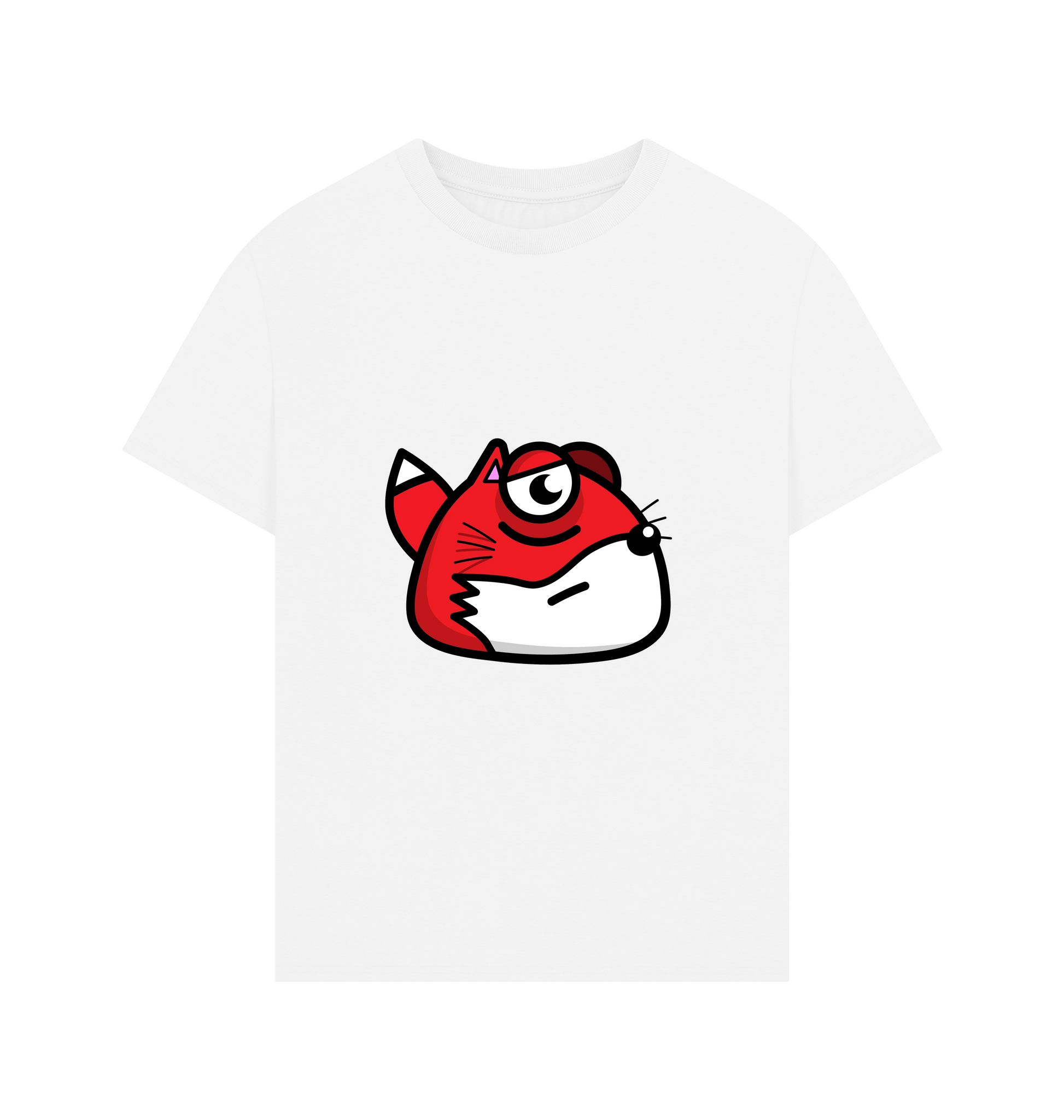 White Printed T-shirt Front