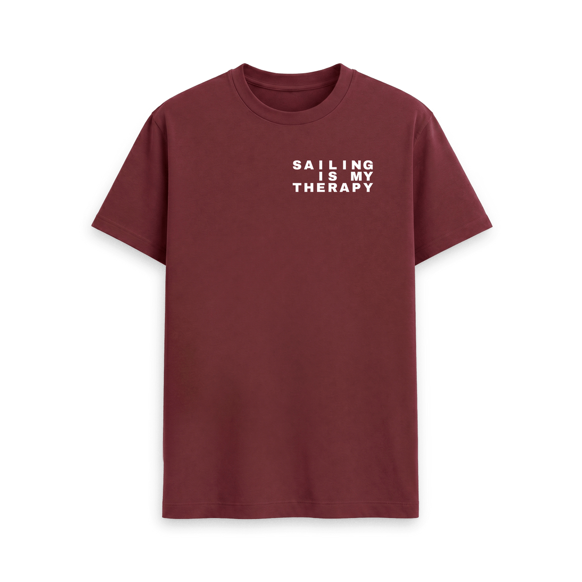 Red Wine Printed T-shirt Front