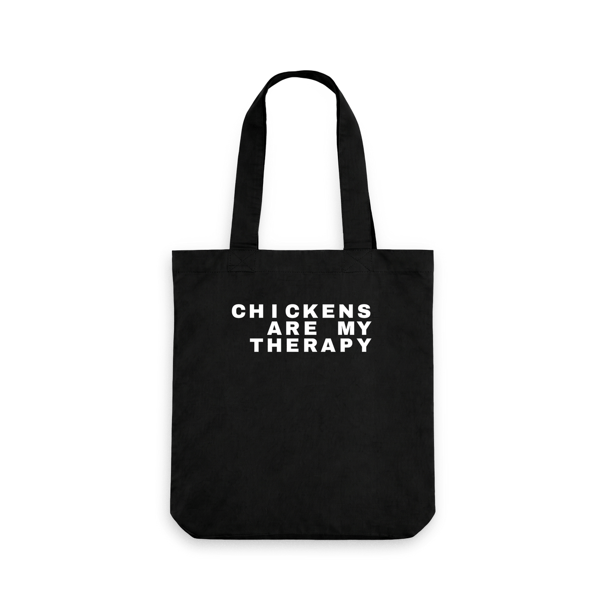 Black Printed Bag Front