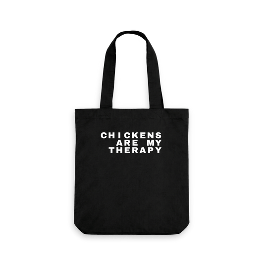 Black Printed Bag Front