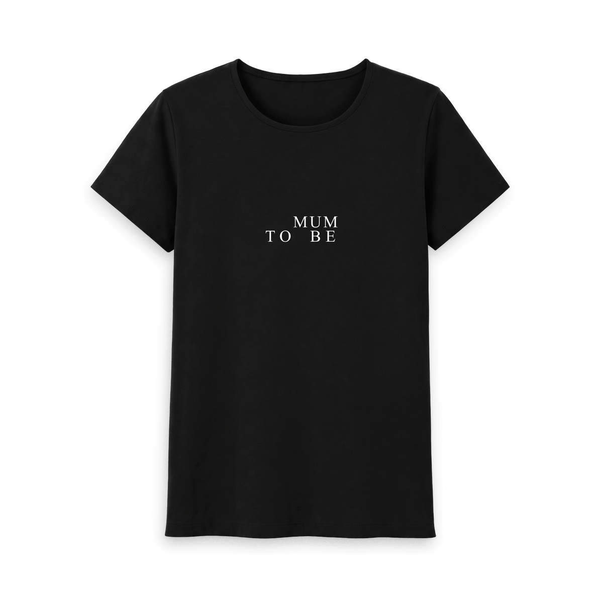 Black Printed T-shirt Front