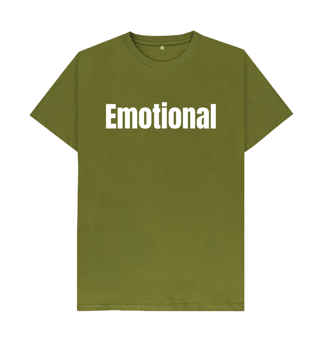 Moss Green Organic Cotton Men's T-shirt Emotional