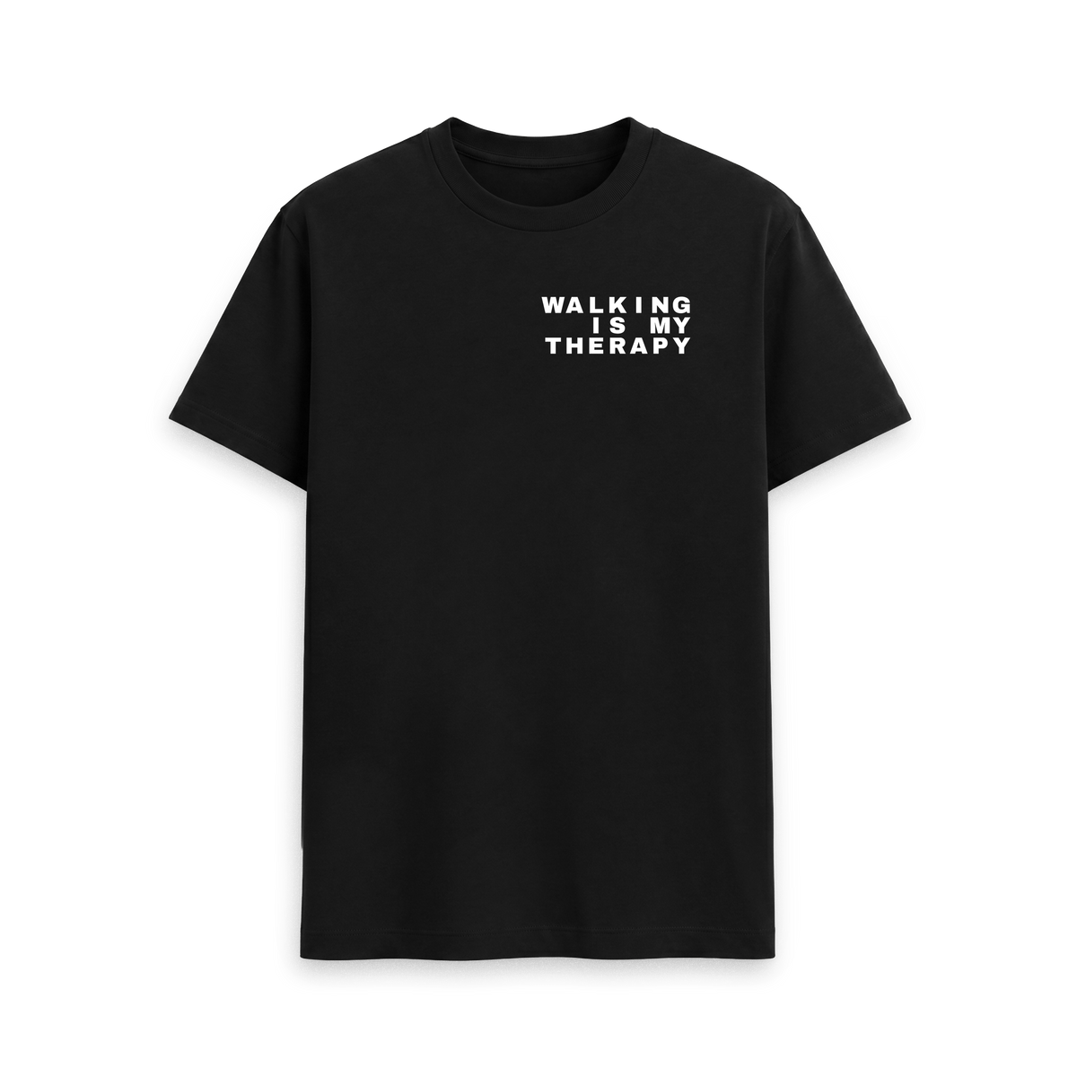 Black Printed T-shirt Front