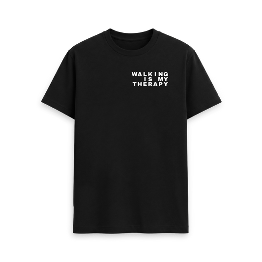 Black Printed T-shirt Front