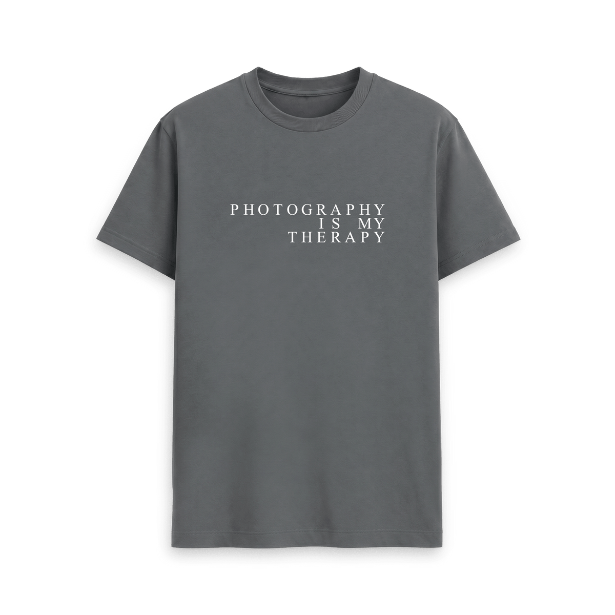 Slate Grey Printed T-shirt Front