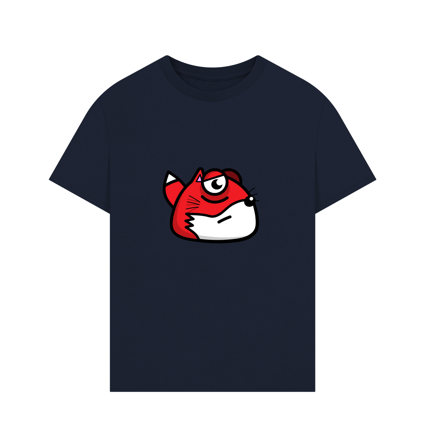 Navy Printed T-shirt Front