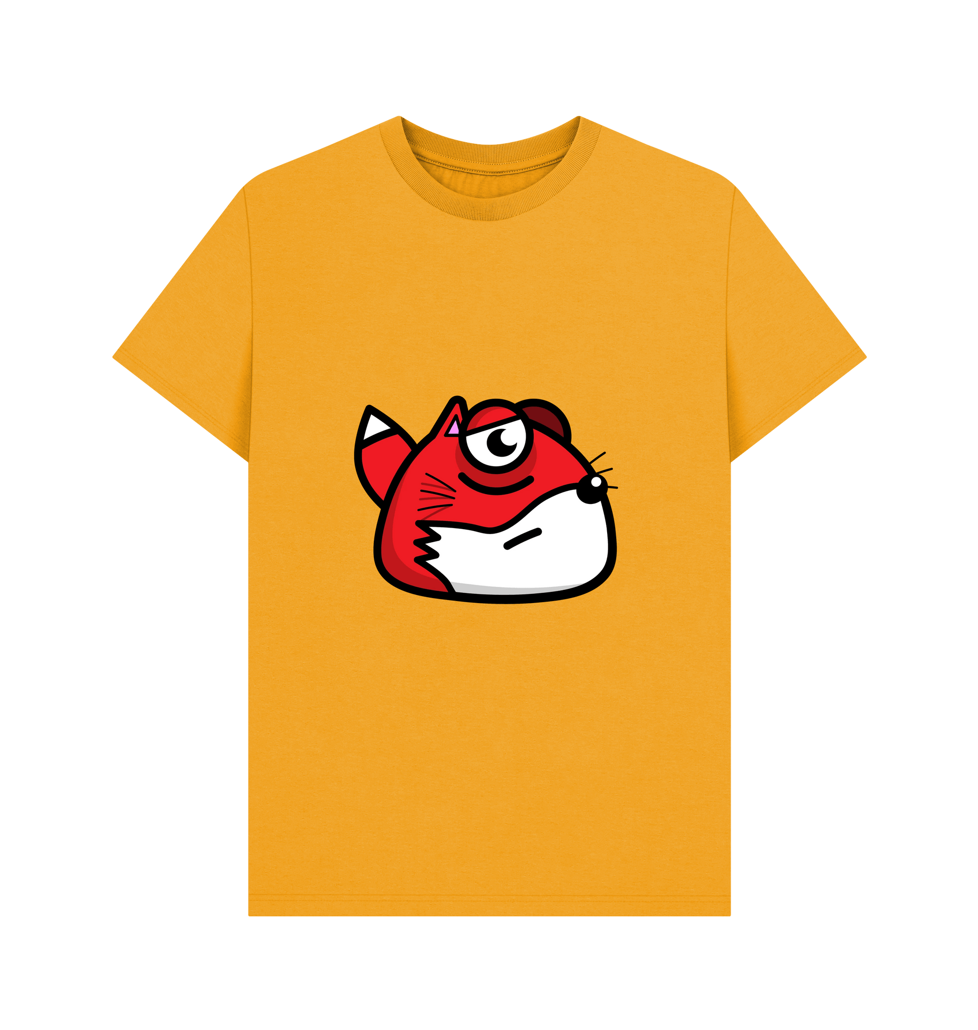 Mustard Printed T-shirt Front