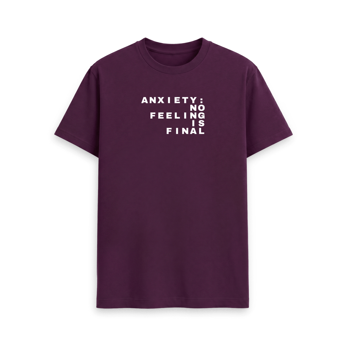 Purple Printed T-shirt Front
