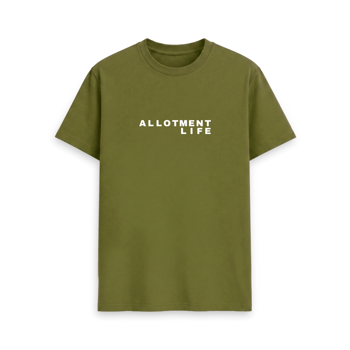 Moss Green Printed T-shirt Front