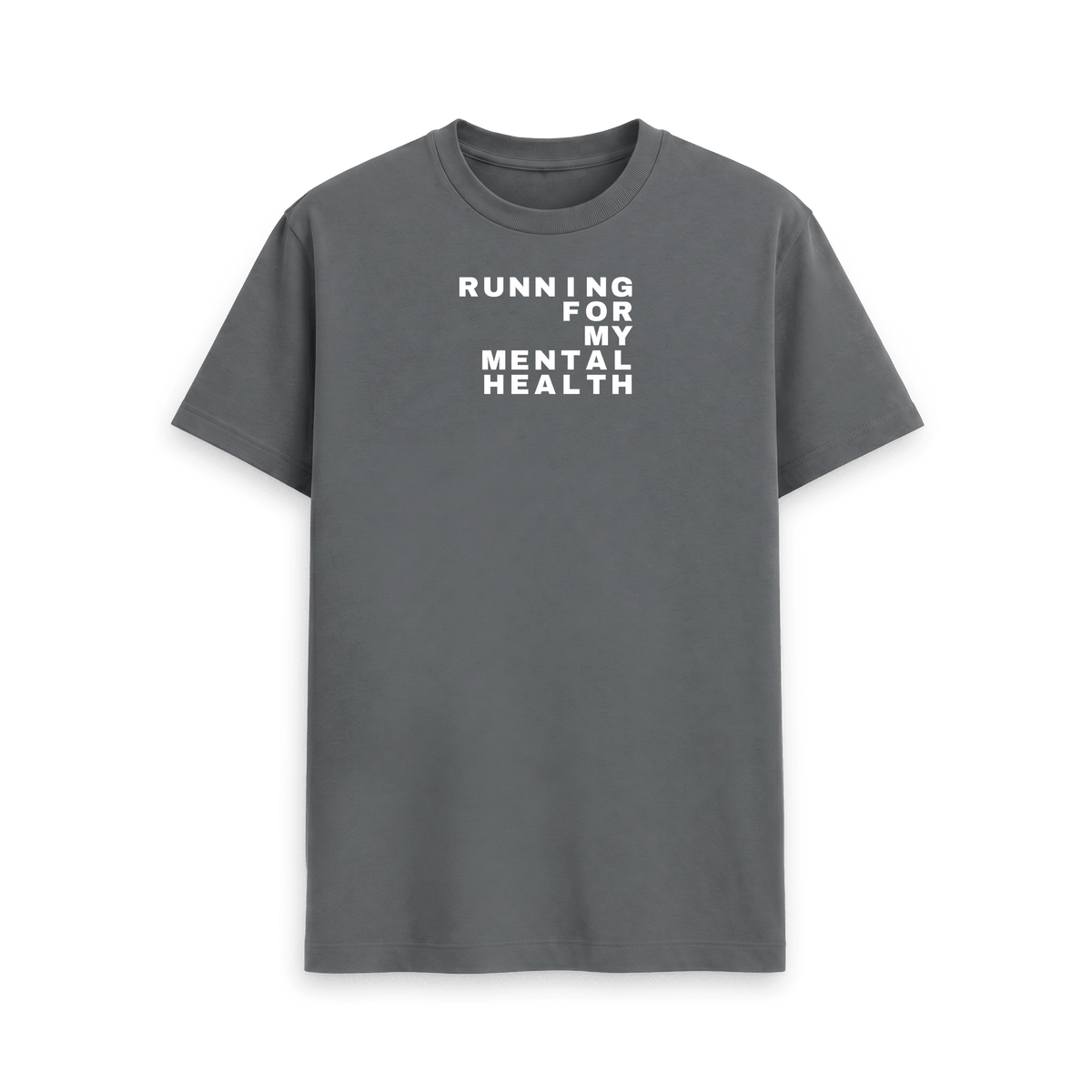 Slate Grey Printed T-shirt Front
