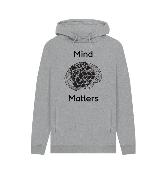 Light Heather Mind Matters Men's Mental Health Organic Cotton Pullover Hoodie