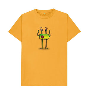 Mustard I'm Surprised That's Okay Men's Mental Health Emotion T-Shirt Organic Cotton No Text