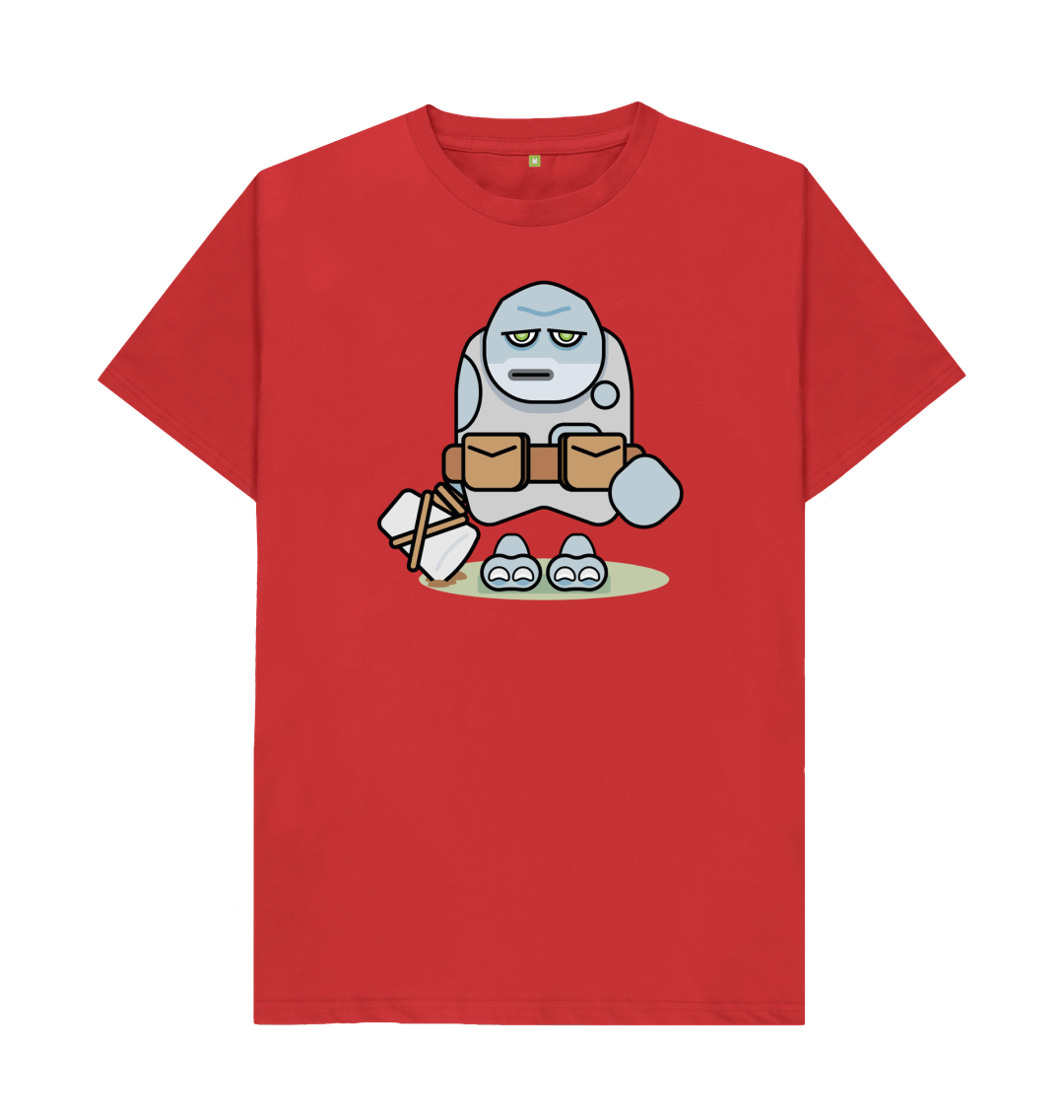 Red Organic Cotton Troll Orc Men's T-Shirt