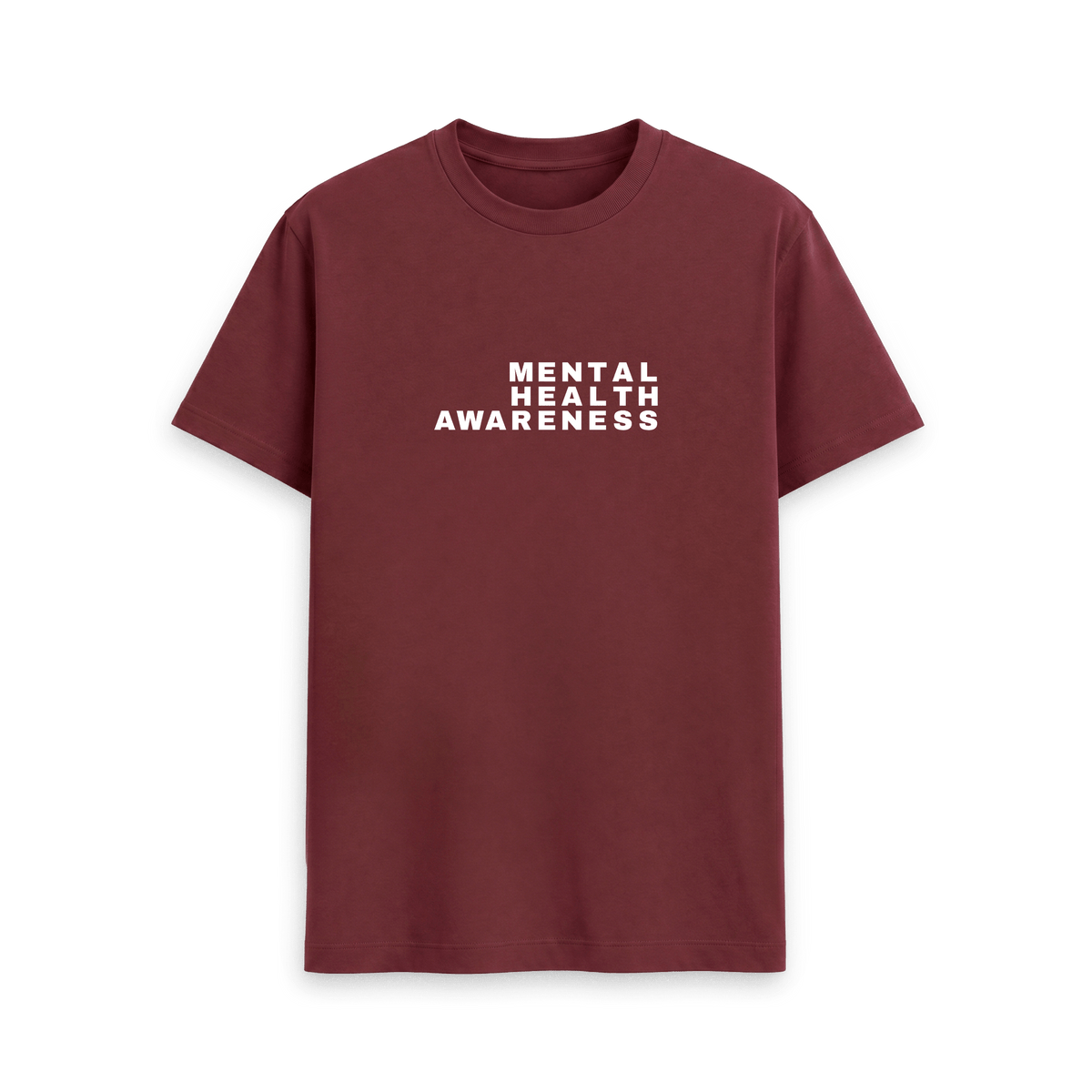 Red Wine Printed T-shirt Front