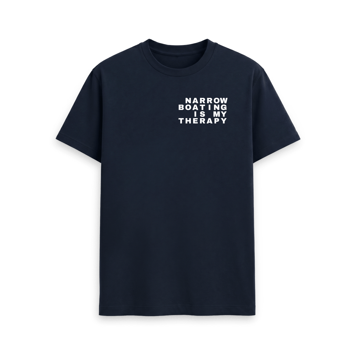 Navy Blue Printed T-shirt Front