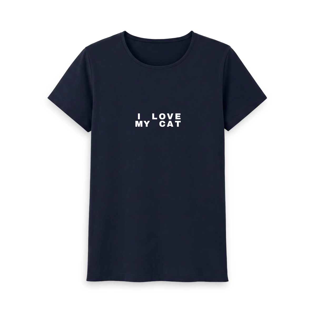 Navy Blue Printed T-shirt Front