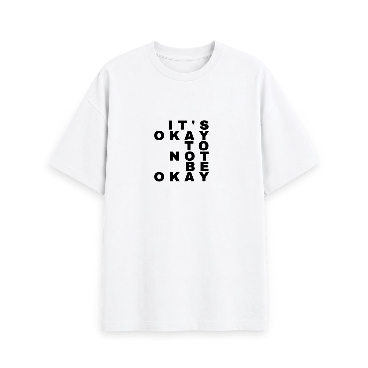 White Printed T-shirt Front