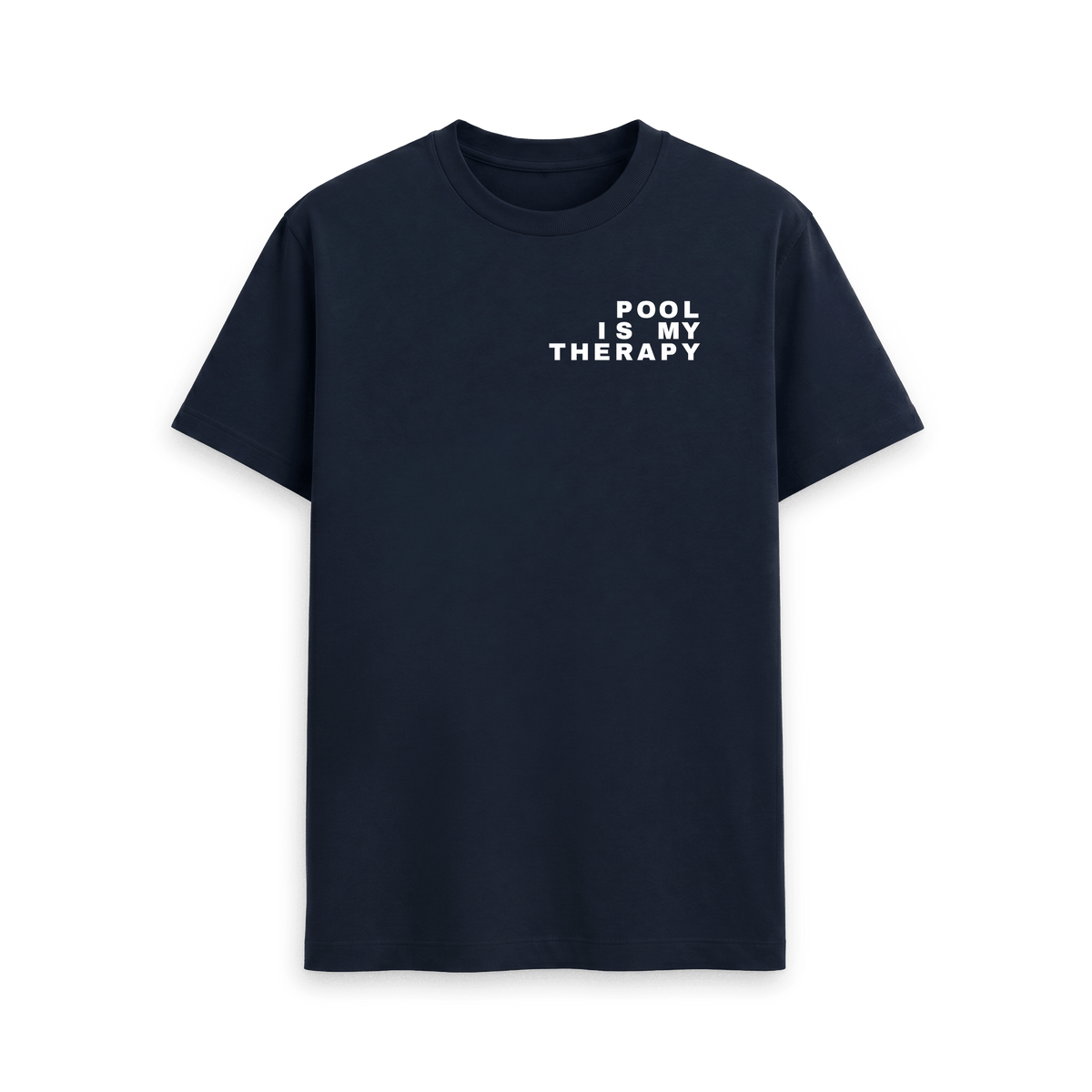 Navy Blue Printed T-shirt Front