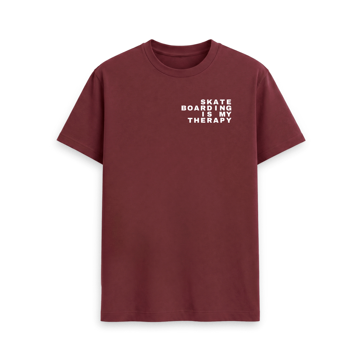 Red Wine Printed T-shirt Front