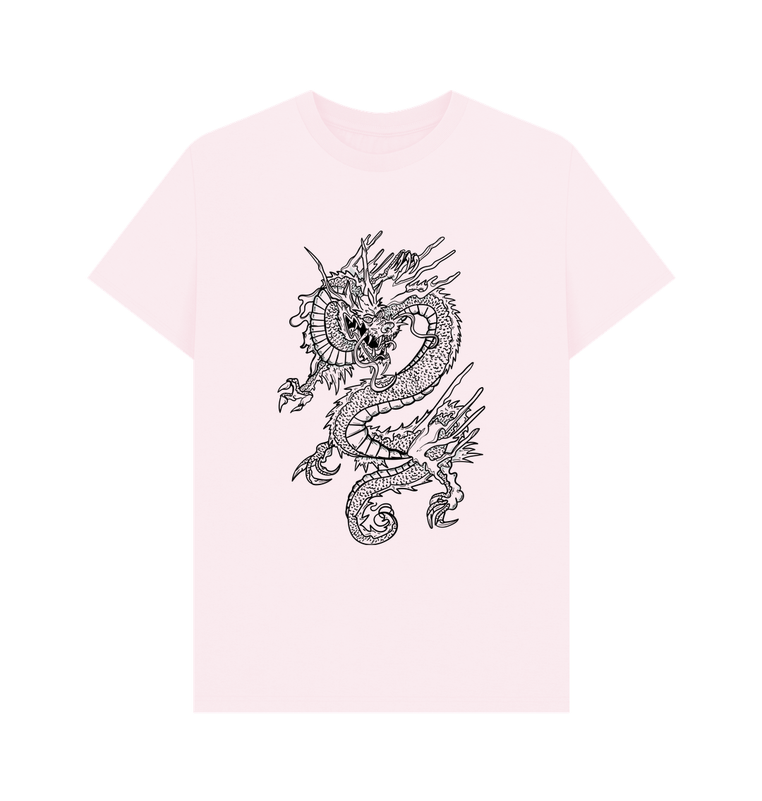 Pink Dragon Organic Cotton Men's T-Shirt