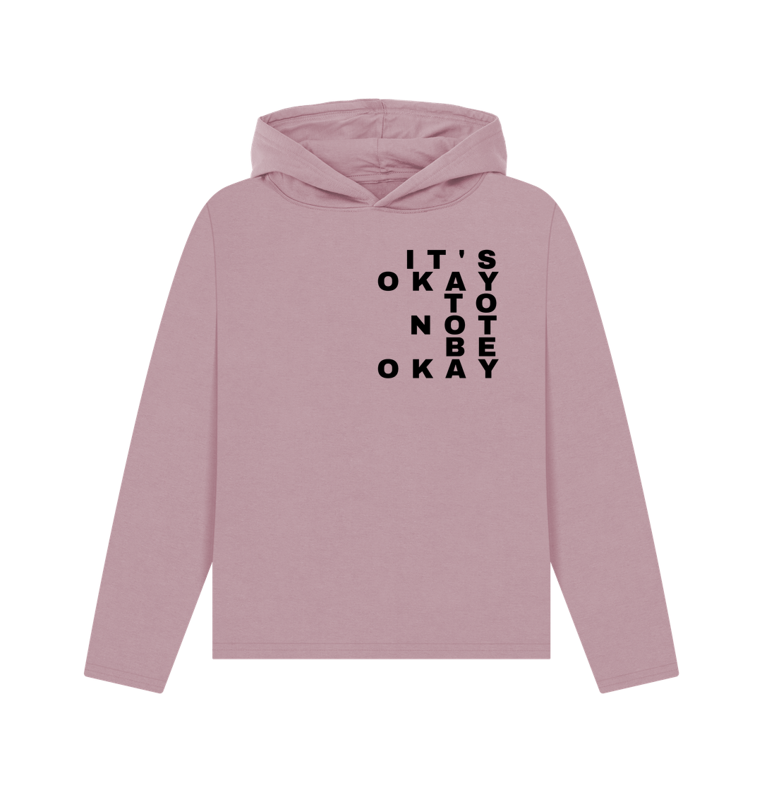 Mauve Printed Hoody Front